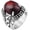 Red, variant on Men's Stainless Steel Vintage Domineering Hip Hop Dragon Claw Oval Agate Gemstone Special Pattern Carved Biker Ring