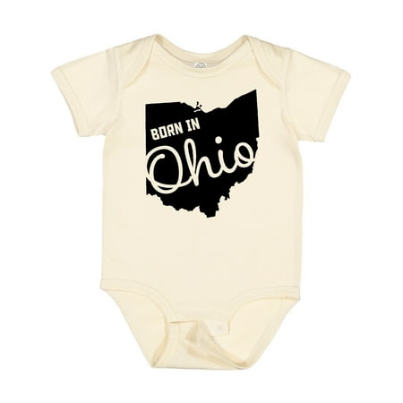 

Inktastic Born in Ohio Gift Baby Boy or Baby Girl Bodysuit
