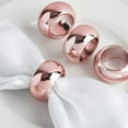 thumbnail image 2 of Round Beaded Charger Plates, 13 Inch, with Napkin Rings and Cloth Napkins, Set of 6 (Rose Gold), 2 of 8