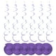thumbnail image 1 of Advancent Guirnalda colgante de 6 pack/lote, artesanía exquisita, decorativa, amplia aplicación para colgante en de cumpleaños Kits de decoración para fiestas Púrpura, 1 of 6