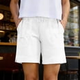 thumbnail image 3 of Guluxicc Women's Cotton Shorts with Pockets Elastic Waist Straight Leg Running Performance Short Trousers for Everyday Gym Workout, 3 of 8