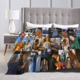 thumbnail image 2 of Blanket Drew Actor Starkey Throw Flannel Blankets Warm Soft Cozy Fuzzy Blanket for Bed Sofa Couch Camping Travel Gift Blankets for All Seasons 50""x40"", Black, 2 of 6