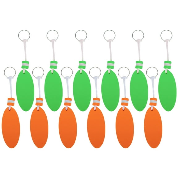 12 Pcs Floating Key Chains for Boats Waterproof Holder Fashionable Keychains Rings Buoy Keys