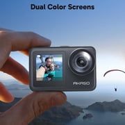AKASO Brave 7 LE 4K60FPS 20MP WiFi Action Camera, Underwater 131ft with Touch Screen EIS 2.0 Zoom Remote Control,Support External Microphone Vlog Camera