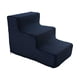 thumbnail image 1 of Escalera para perros, escalera, rampa para gatos, escalones para mascotas, versátil, resistente a los arañazos, cómoda cubierta extraíble para uso en , L 3 Pasos AZUL OSC L 3 Pasos AZUL OSCURO, 1 of 8