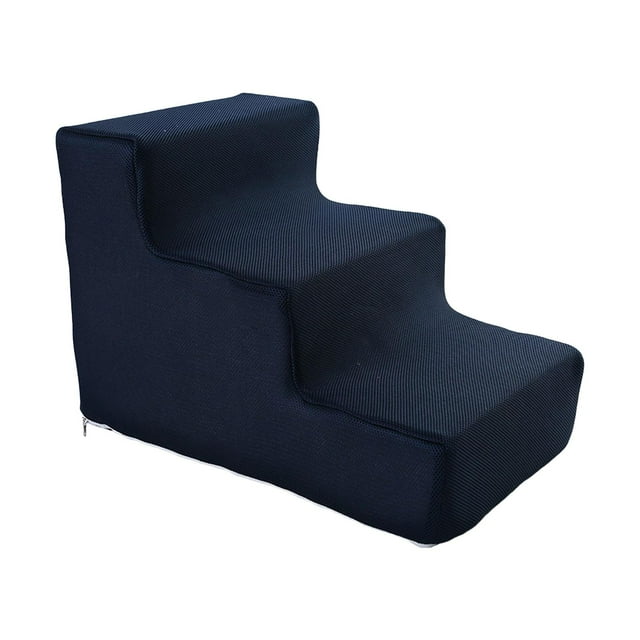 Escaleras para perros, rampas para gatos, escaleras para mascotas, escalones para perros, base estable y antideslizante. L 3 Pasos AZUL OSCURO