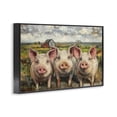 thumbnail image 2 of Stupell Industries Rustic Lodge Classic Barnyard Pigs in Countryside Black Framed Giclee Art, 18 x 12, by Petals Prints Design, 2 of 8