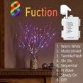 thumbnail image 3 of Lighted Birch Branches with 70 Multicolor LED Fairy Lights 18in Battery Operated, Prelit Twig Branches Color Changing Willow Lights for Christmas Party Decoration, 3 of 7