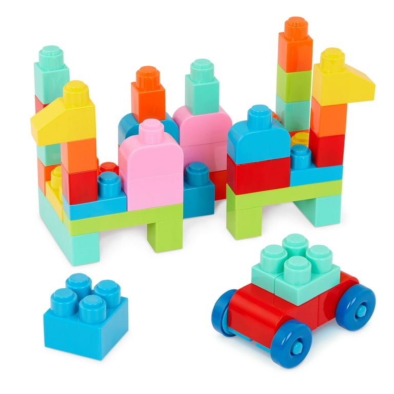 Battat Locbloc Red Builder's Wagon With 40+ Blocks photo 7