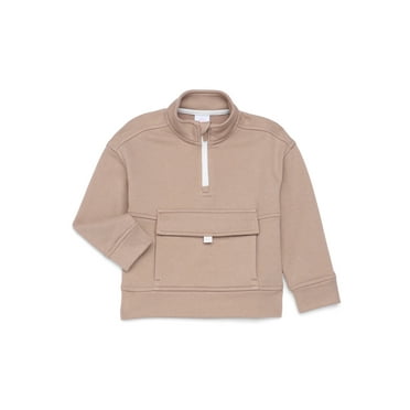 Wonder Nation Toddler Boys Quarter Zip Pullover, Sizes 12M-5T