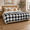 12-striped Pattern, variant on KEO Electric Heated Blanket Full Size 72" x 84", Soft Flannel Heating Blanket for Bed and Sofa, 10 Heat Settings, 1-12H Auto Shut Off, Overheat Protection, Machine Washable, Leopard Black Pruple