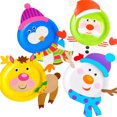 thumbnail image 1 of Bangcool 4 Sets Paper Plate 3D Handmade DIY Paper Dish Disposable Plate for Christmas, 1 of 10