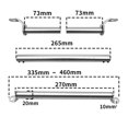 thumbnail image 5 of Motorcycle Balance Bar Motorcycle Cross Bar Motorcycle Accessories Handle Bracket Motorcycle Handlebar for Work Light USB White, 5 of 7