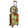 thumbnail image 2 of Carry On Luggage Set Spinner Suitcase 2 Piece Travel Set TSA Lock 20 Inch Brown, 2 of 6