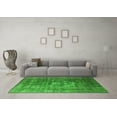 thumbnail image 3 of Ahgly Company Indoor Round Oriental Green Industrial Area Rugs, 6' Round, 3 of 4