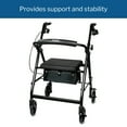 thumbnail image 4 of McKesson Folding Rollator, Lightweight Aluminum, 300 Pound Weight Capacity, 1 Ct, 4 of 12