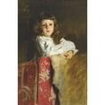 thumbnail image 2 of John Singer Sargent 17x24 Black Ornate Framed Double Matted Museum Art Print Titled: Portrait of John Alfred Parsons Millet (1892), 2 of 5