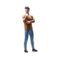 thumbnail image 3 of Figura de pie modelo 1:64 Centro de mesa Colección de regalo de inauguración de la casa Resina Hombre pensante, 3 of 9