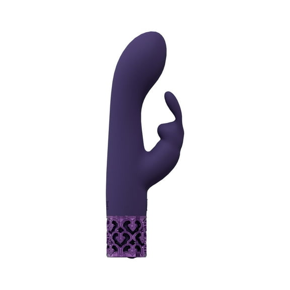 Royal Gems Royal Silicone Rechargeable Rabbit Vibrator, Purple