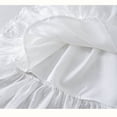 thumbnail image 5 of Miluxas Girls' Maxi Skirts Tiered Elastic Waist Long Flowy Swing Ruffle Pleated Casual Summer Skirts White 9-10 Years, 5 of 7