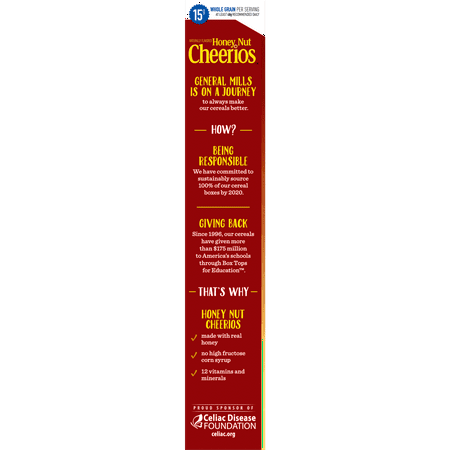 Honey Nut Cheerios Gluten Free Cereal, 12.25 oz