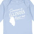 thumbnail image 4 of Inktastic Someone in Illinois Loves Me Boys or Girls Long Sleeve Baby Bodysuit, 4 of 5