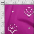thumbnail image 2 of oneOone Cotton Cambric Fuschia Pink Fabric Block Dress Material Fabric Print Fabric By The Yard 56 Inch Wide, 2 of 6