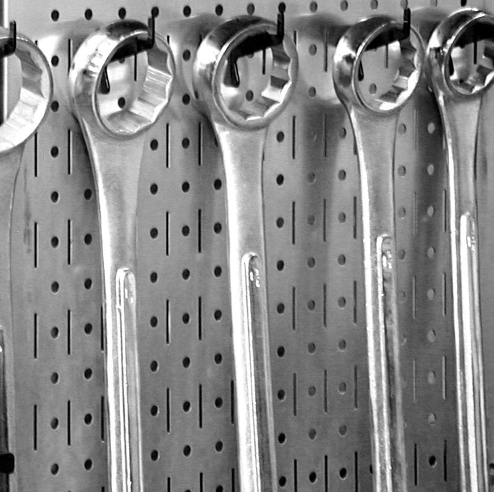 Slotted Metal Pegboard Deluxe Hook Kit for Wall Control Metal Pegboard and Slotted Tool Board Only - Black Toolboard Hooks