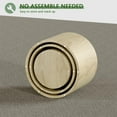 thumbnail image 4 of LAZZO Nesting Round Coffee Table Set of 3, Modern Wooden Accent Side Table, Space-Saving Table for Living Room Bedroom, Natural Wood Color, 4 of 7