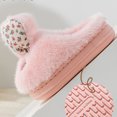 thumbnail image 4 of Jamicy Kids Toddler Slippers for Boys Girls Cute Bunny House Shoes Non Slip Warm Soft Winter Fuzzy Indoor Bedroom Slipper, 4 of 7