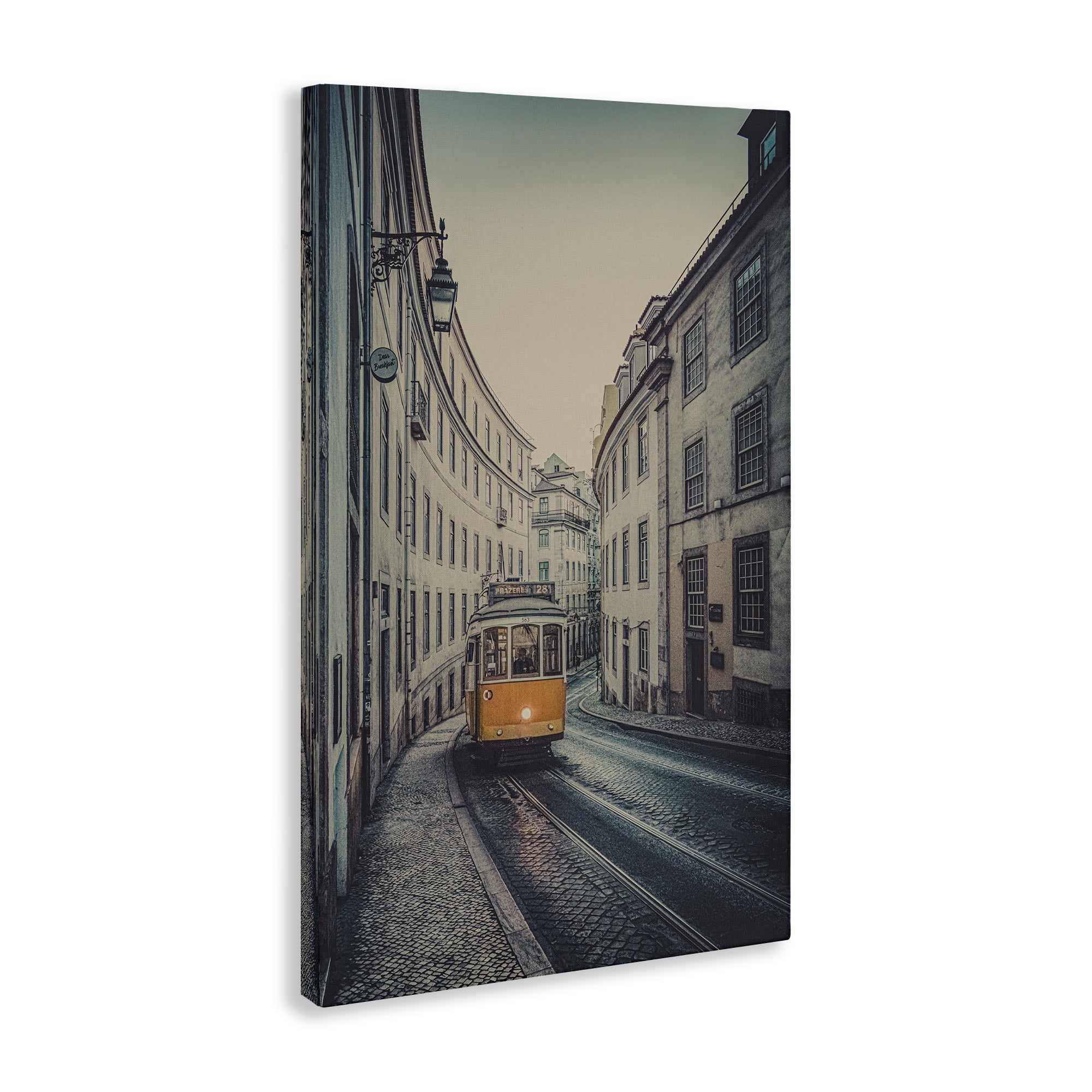 Stupell Industries Trolley Car Cityscape Town & City Photography Gallery Wrapped Canvas Art Print Wall Art, 20 x 30