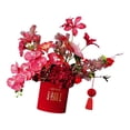 thumbnail image 4 of Decoración de Año Nuevo Chino: Arreglo floral artificial en maceta para el comedor Estilo B, 4 of 8