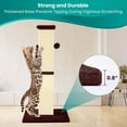 thumbnail image 6 of Cat Scratching Post 32 Inch for Indoor Large Cats and Kitten, Nature Sisal Tall Cat Scratch Post, Sisal Cat Scratcher Improve Cat's Scratching Habits and Protect Your Furniture, Beige, 6 of 14
