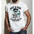 thumbnail image 1 of Just A Dad Who Always Came Back With The Milk 2 Sided Shirt, Funny Skeleton Dad, Father's Day Shirt, Best Dad Ever, Funny Dad Shirt, Father’s Day, Men's Graphic Tees, 1 of 6