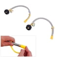 thumbnail image 4 of RV Gas Pigtail Hose, 250PSI 2PCS 1/4in NPT Thread Stainless Steel 15 Inch RV Gas Line  for Camping Vehicle, 4 of 7