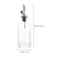 thumbnail image 3 of 2 Pcs Glass Oil Bottle Auto Flip Vinegar Olive Dispenser Set Stainless Steel, 3 of 6