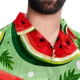 thumbnail image 5 of Watermelon Men's Short Sleeve Shirts, Casual, Printed, Button Down, Beach Shirt - Spread Collar Tops for Summer Beach Fun, 5 of 6