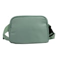 thumbnail image 1 of Riñonera de nailon para cinturón, bolso de mano, billetera, teléfono y llaves Verde, 1 of 9