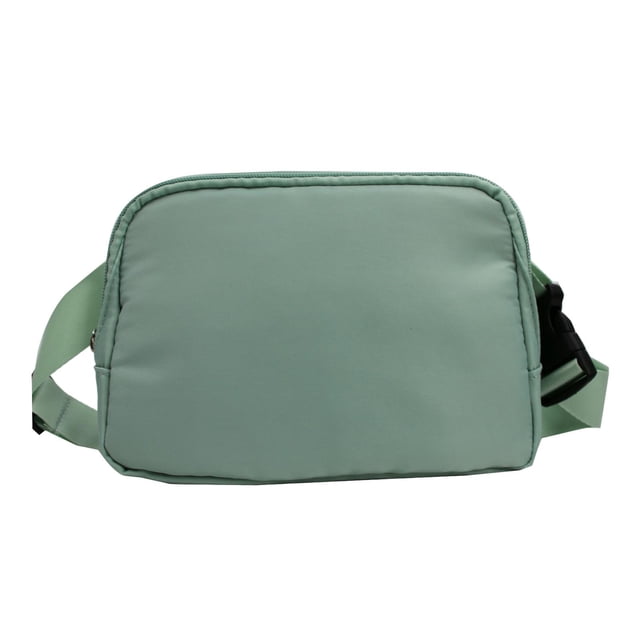 Riñonera de nailon para cinturón, bolso de mano, billetera, teléfono y llaves Verde