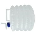 thumbnail image 3 of Cubo de agua flexible de 3 l, bolsa de agua plegable de plástico, cubos de almacenamiento de PE para coche, color blanco, 3 of 5