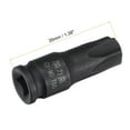 thumbnail image 2 of Uxcell T55 Impact Torx Bit Socket, 1/4" Square Drive 35mm Length CR-MO Metric Sizes, 2 of 5