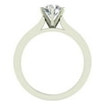 thumbnail image 3 of 3/4 CT TW Round Brilliant Accented Diamond Engagement Ring 14K White Gold ( G , SI ), 3 of 5
