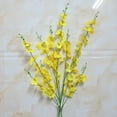 thumbnail image 7 of Limei Artificial Orchids Silk Fake Flowers Faux White Dancing Lady Orchids Stems Decorative Plants for Wedding Home Floor Tall Vase Table Hotel Office Party Festive Decoration, 1 Pack, Yellow, 7 of 7