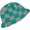 Green, variant on Beach Bucket Hat for Women Checkerboard Lattice Fisherman Hat Autumn Winter Wild Wear Hand-Woven Hollow Knitted Hat