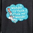 thumbnail image 3 of Cat in the Hat - Wonder And Think - Women's Lightweight French Terry Long Sleeve Shirt, 3 of 5