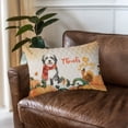 thumbnail image 3 of Happy Thanksgiving Old English Sheepdog with Turkey Pumpkins Autumn Vibes Quilt Pillowcase Dog Lover Throw Pillow Cover Bed Home Decor - 12018, 3 of 5