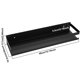 thumbnail image 2 of Estante de ducha OwnMy de acero inoxidable para baño y cocina de 40 cm, color negro, 2 of 6