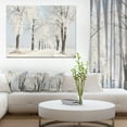 thumbnail image 1 of Chemin d'Hiver par Matin Ensoleillé - Impression sur Toile Forêt, 1 of 4
