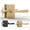 Satin Brass, variant on Mega Handles Serrano Privacy Door Lever Set, Heavy Duty Interior Bed and Bath Door Lever, Satin Brass Finish, 1 Pack