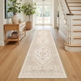 thumbnail image 3 of Kitchen Runner Rug Non Slip Washable 2.5x8, Soft Low Pile Entryway Rug Runners for Hallways,Carpet Runner for Living Room,Kitchen, Laundry, Bathroom(Cream/Beige,2.5'x8'), 3 of 8